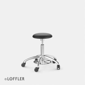Bürotrend Büromöbel, Büroeinrichtung, Bürotechnik Bielefeld OWL | Löffler Sitzhocker Ergo | Leder schwarz